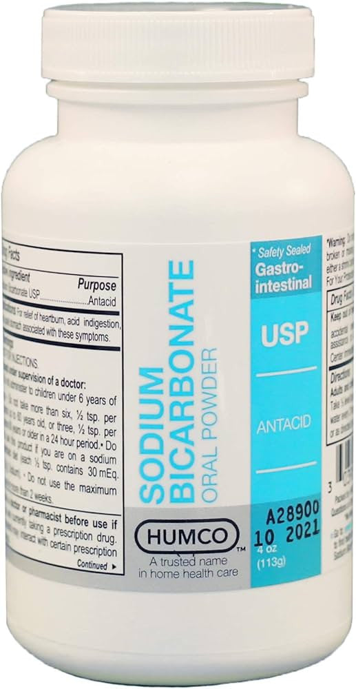Humco Sodium Bicarbonate Powder Usp, For Oral Use, 4 Oz
